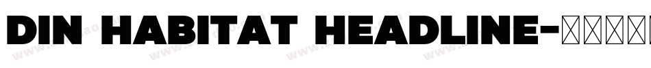 DIN Habitat Headline字体转换
